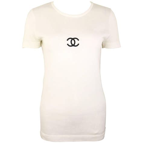 chanel womens cc tshirt|Chanel t shirt original.